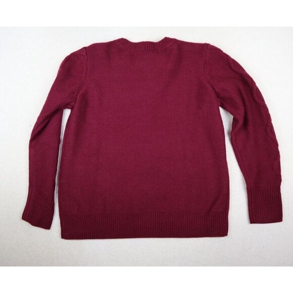 ST. JOHN'S BAY - WOMEN'S MAROON PULLOVER SWEATER - SIZE PL - Picture 6 of 7